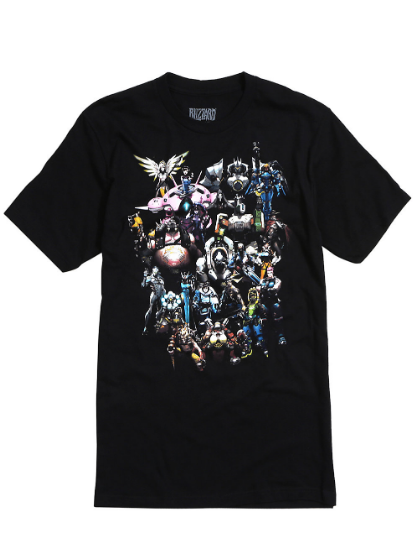 overwatch characters t shirt